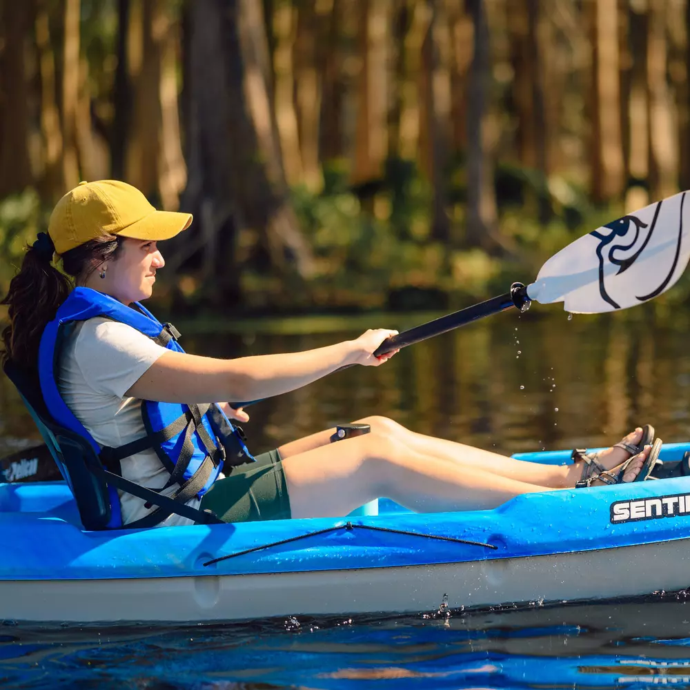 PELICAN - Sentinel 100X EXO Recreational Kayak - Blue - MEF10P103-00 - LIFE STYLE 3