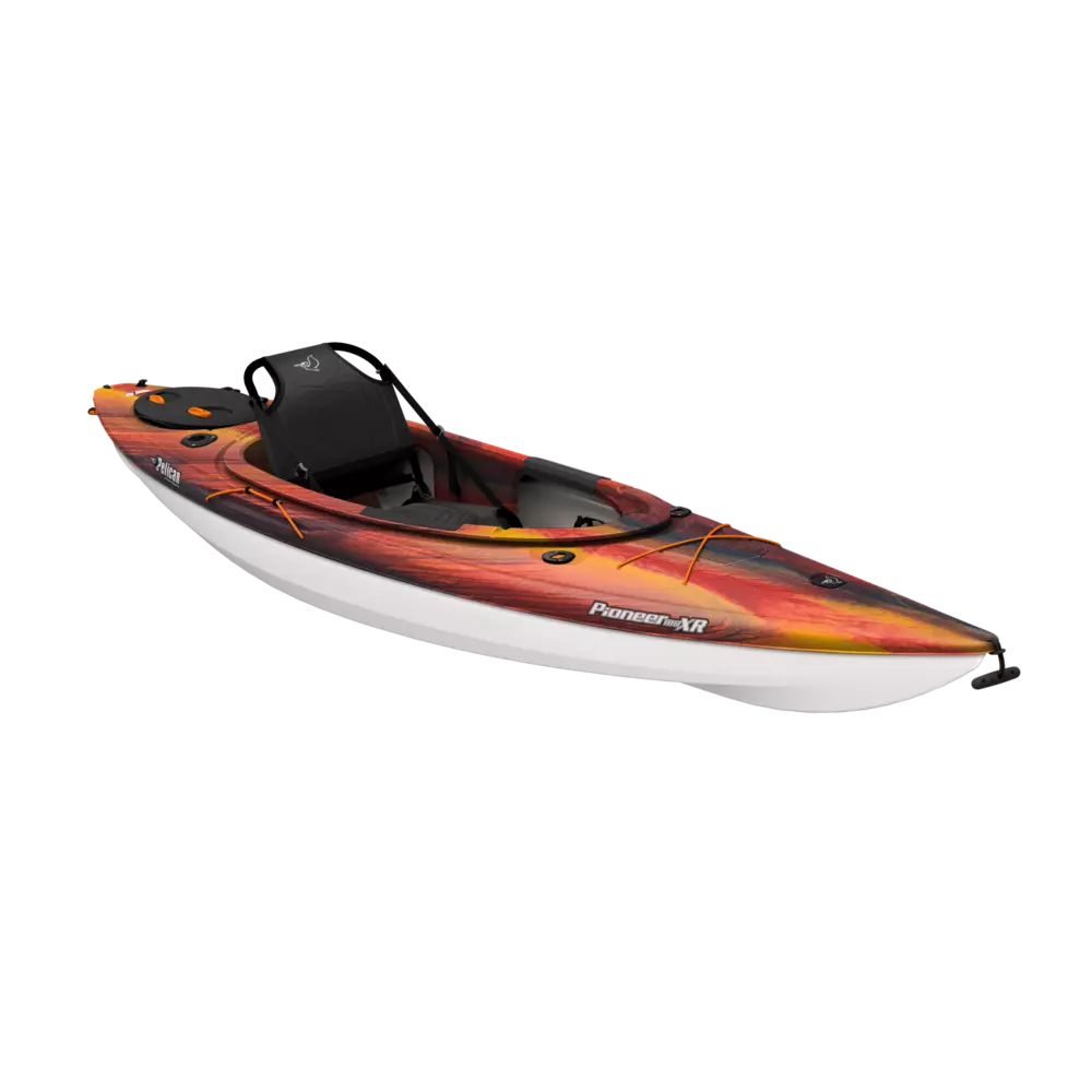 PELICAN - Pioneer 100XR Recreational Kayak with Paddle - Yellow - MDP10P102 - ISO