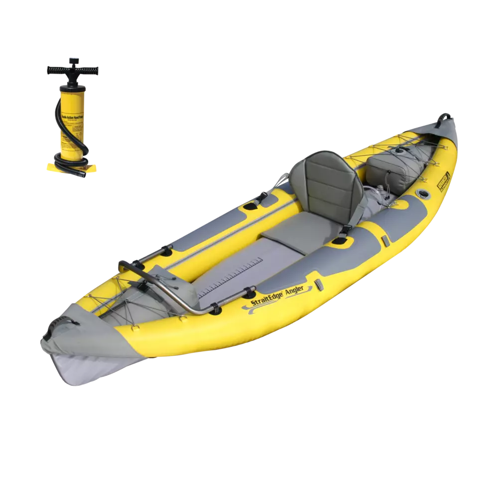 ADVANCED ELEMENTS - StraitEdge™ Angler Fishing Kayak with Pump - Yellow - AE1006-ANG-P - ISO 