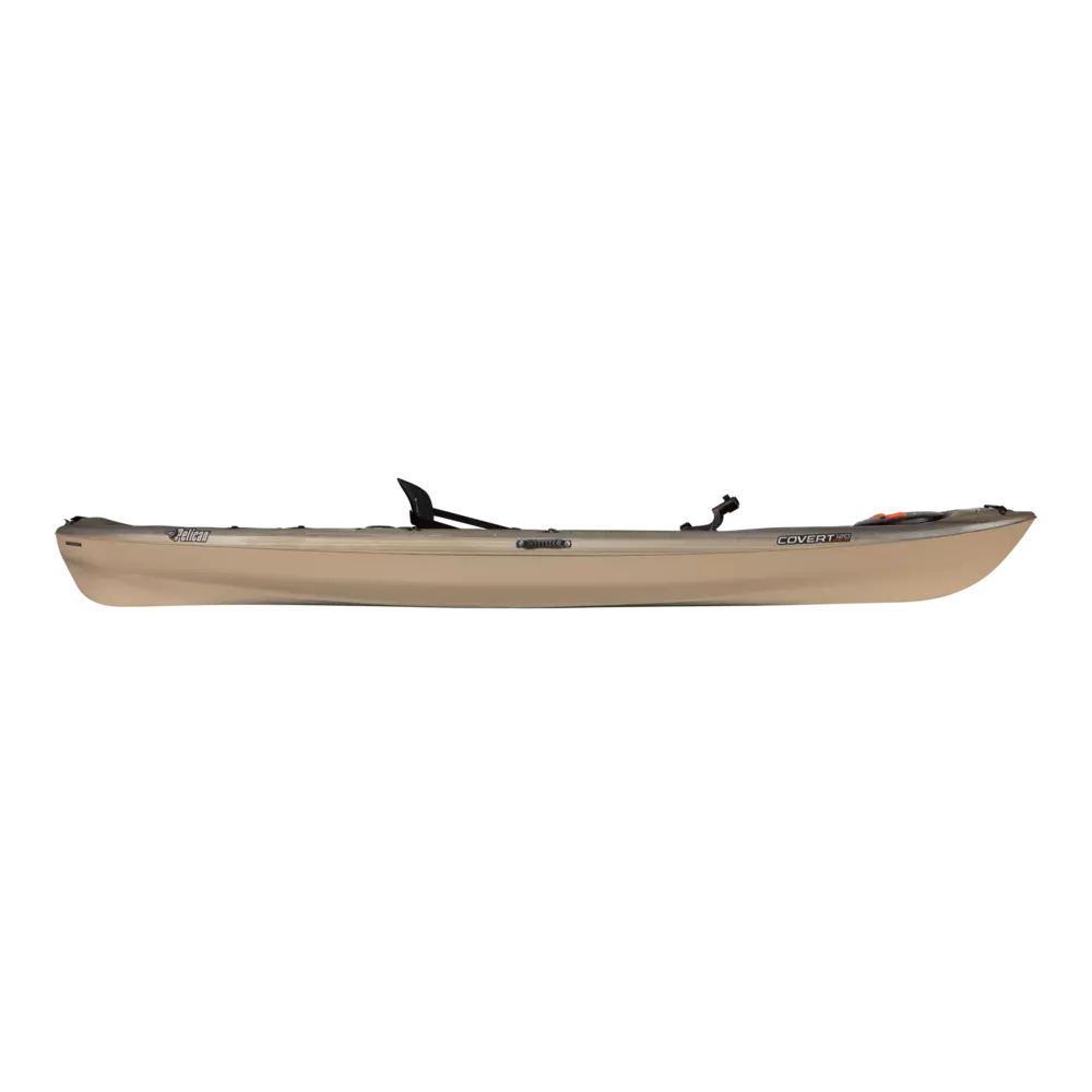 PELICAN - Covert 120 Angler Fishing Kayak - Black - KWF12P200 - SIDE