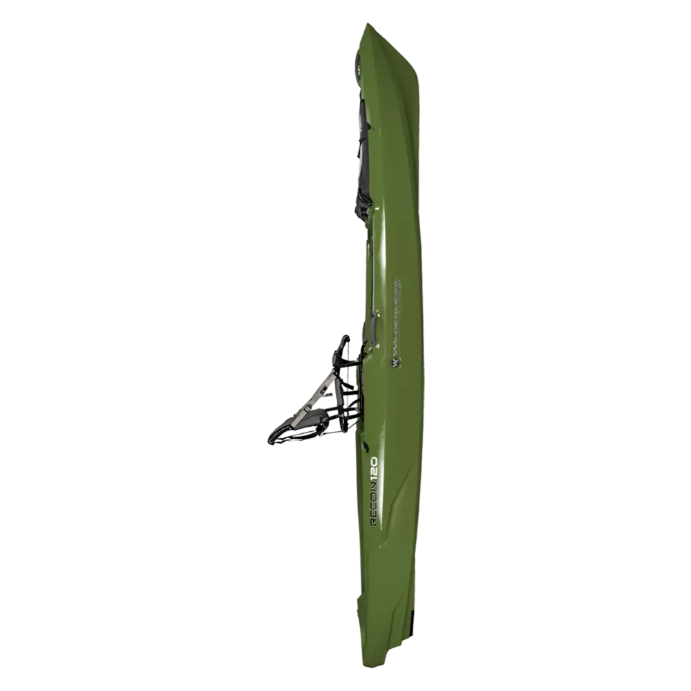 WILDERNESS SYSTEMS - RECON 120 Fishing Kayak with AirPro ACES seat - Green - 9751104216 - SIDE