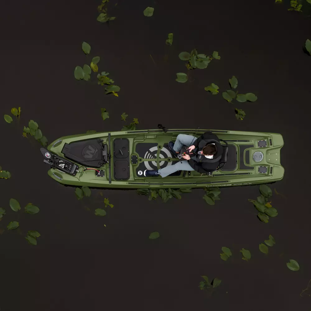 WILDERNESS SYSTEMS - Wilderness Systems Tactical Pro 128 Fishing Kayak - Green - 9751325216 - LIFE STYLE 2