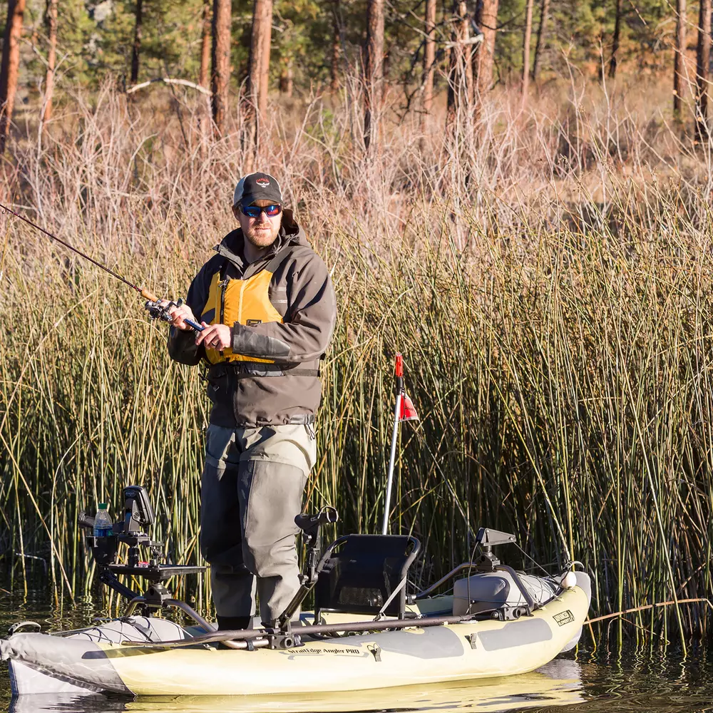 ADVANCED ELEMENTS - StraitEdge™ Angler Pro Kayak with Pump - Black - AE1055-P - LIFE STYLE 2