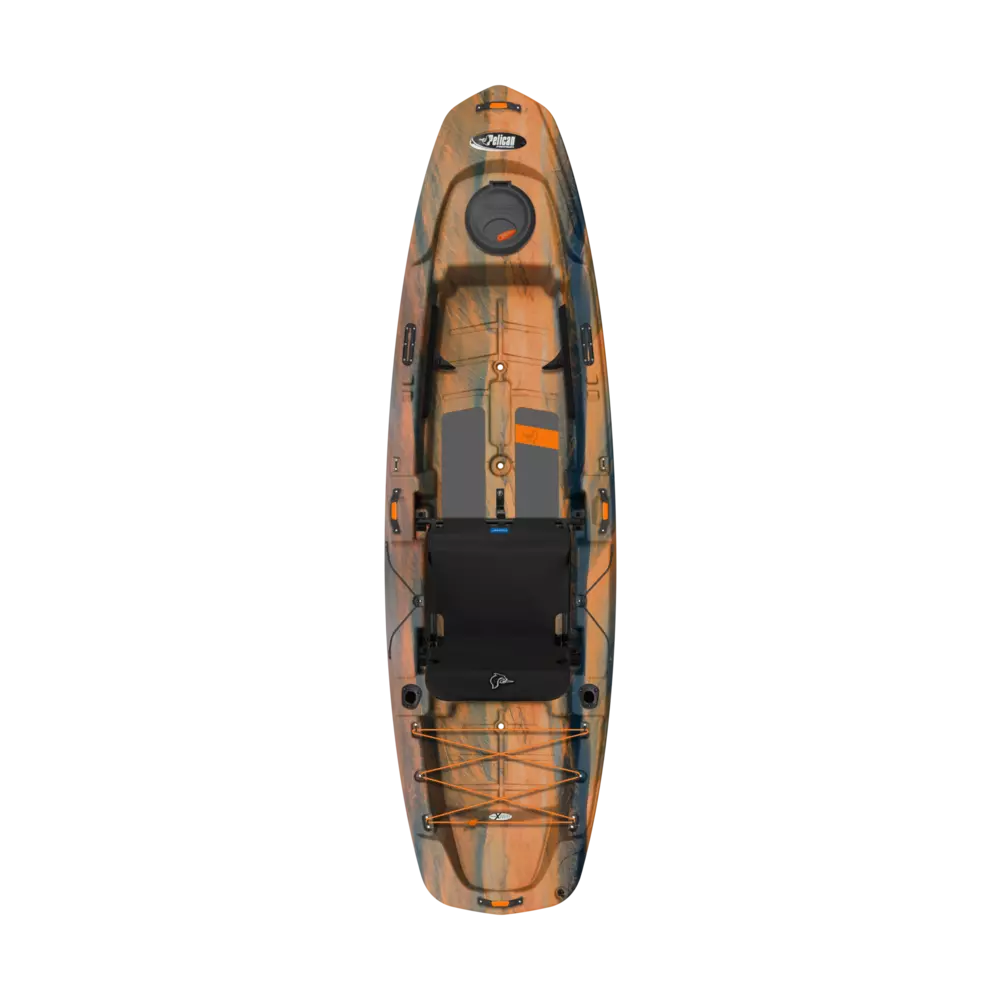 PELICAN - Catch Classic 100 Fishing Kayak - Orange - KRP10P405 - TOP