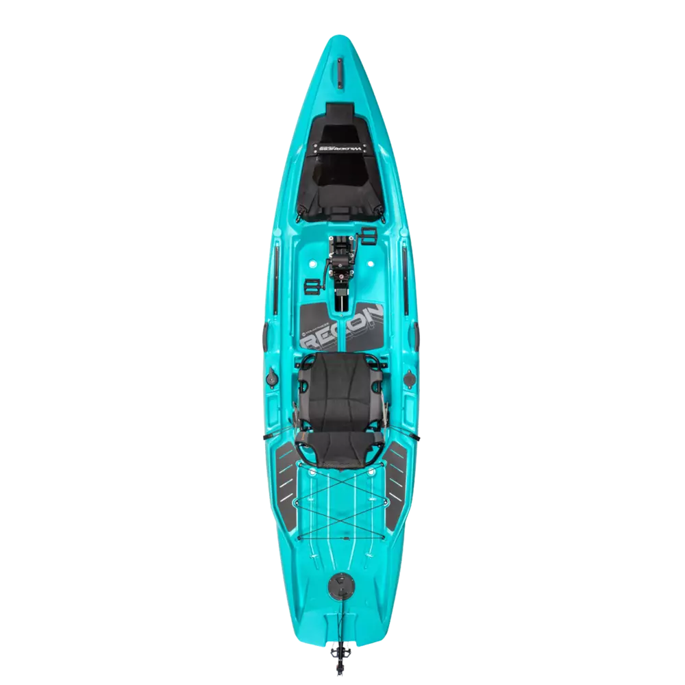 WILDERNESS SYSTEMS - RECON 120 HD Fishing Kayak with AirPro ACES seat - Aqua - 9751094192 - TOP