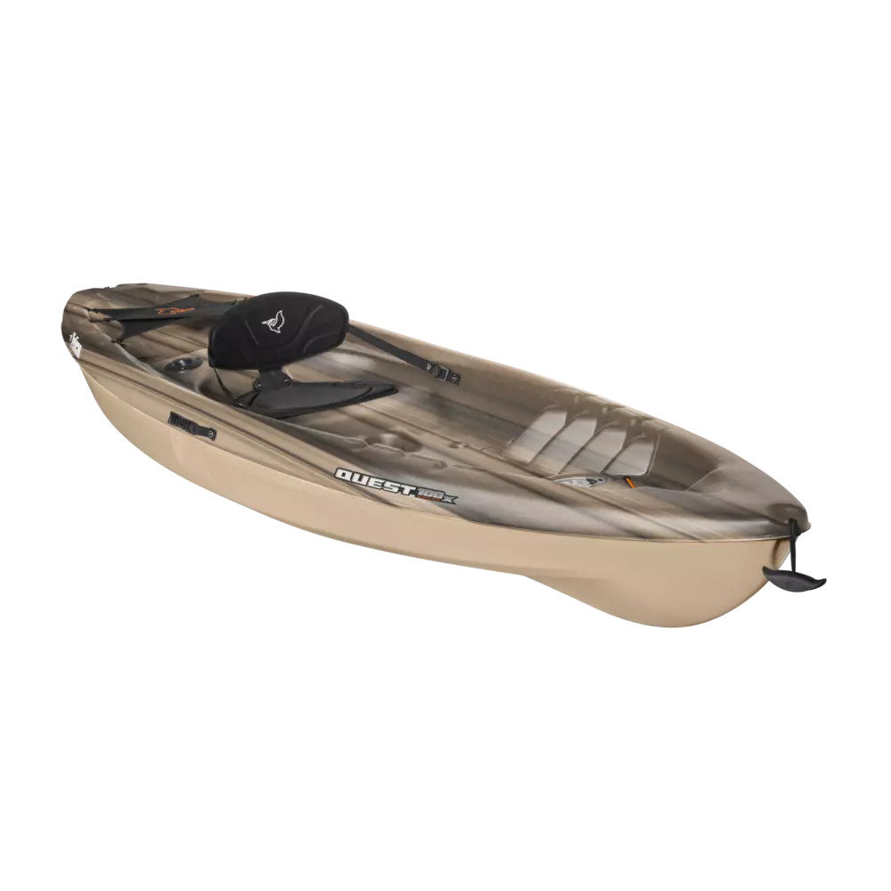 PELICAN - Quest 100X Angler Fishing Kayak - Black - KVL10P525 - ISO