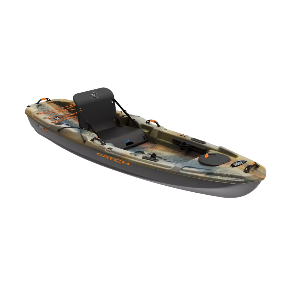 PELICAN - Catch Classic 100 Fishing Kayak - Grey - KRP10P102-00 - ISO 
