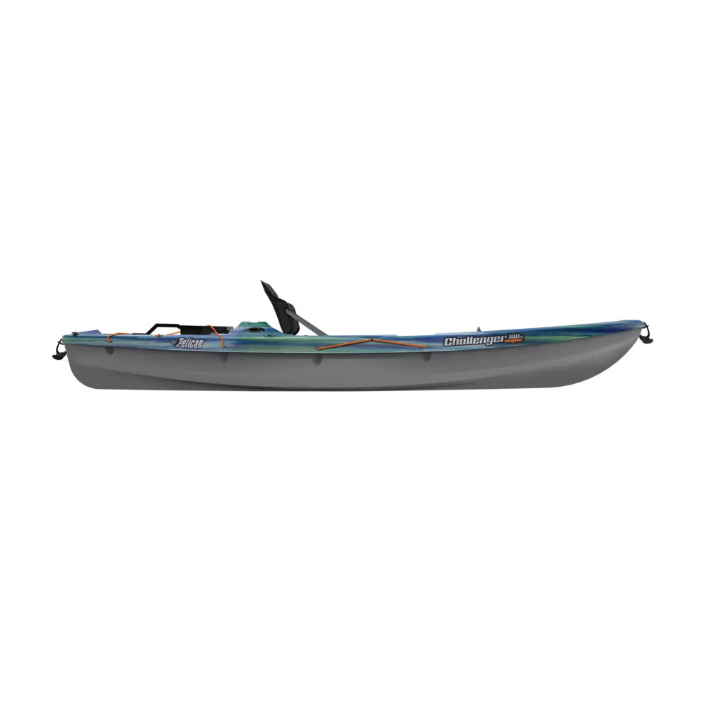 PELICAN - Challenger 100X Angler Fishing Kayak - Green - MBF10P303 - SIDE