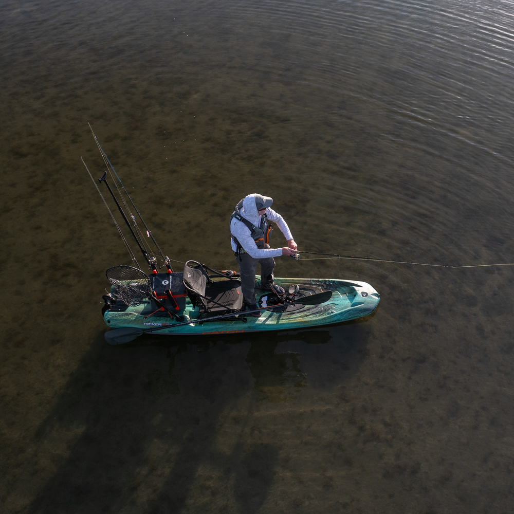 PELICAN - Catch Kicker 110 HDII Angler Pedal Kayak - Brown - MHP10P105-00 - LIFE STYLE 2