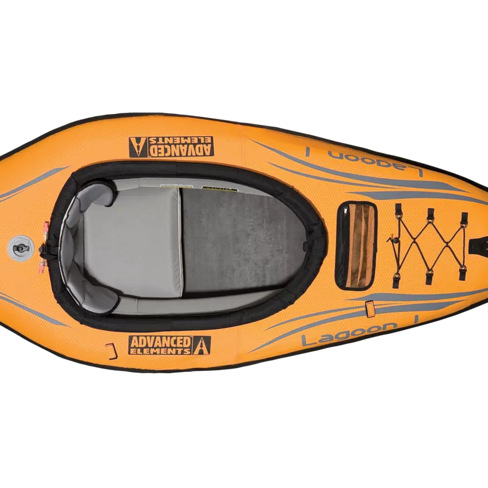 ADVANCED ELEMENTS - Lagoon1™ Recreational Kayak Without Pump - Orange - AE1031-O - TOP