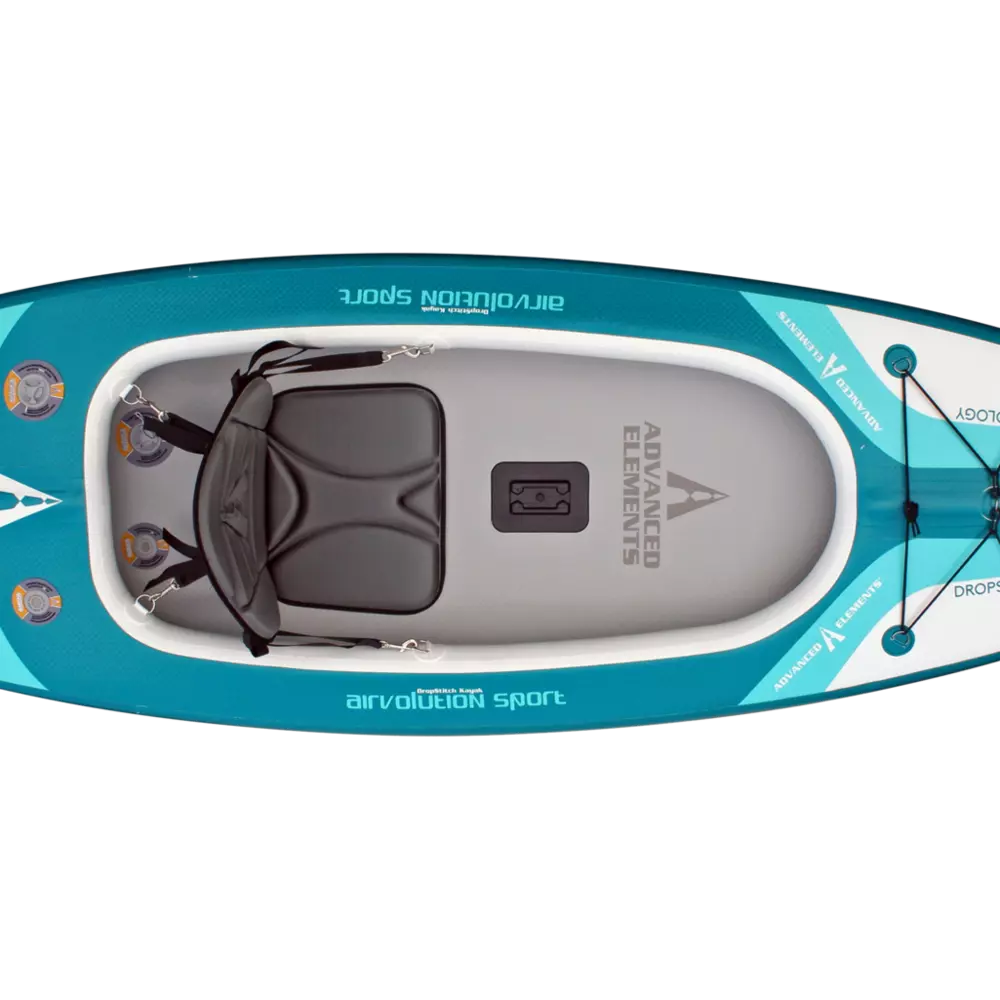 ADVANCED ELEMENTS - AirVolution™ Sport Recreational Kayak with Pump - Blue - AE3028-B - TOP