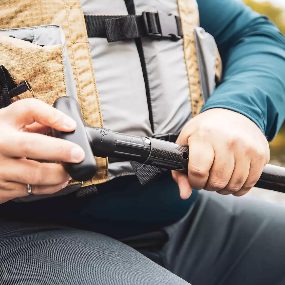 PELICAN - T-Curved Ergo Paddle Handle - Black - PS1980 - LIFE STYLE 1