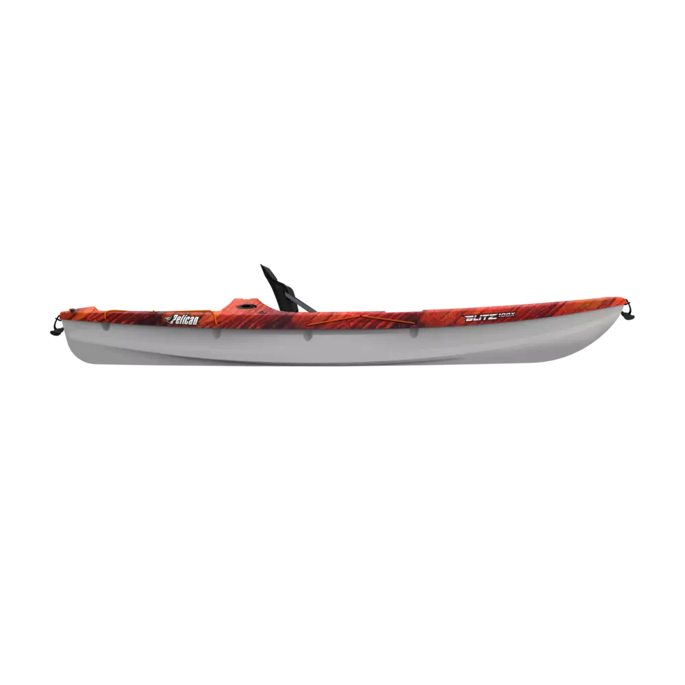 PELICAN - Blitz 100X EXO Fishing Kayak - Yellow - MBF10P400 - SIDE