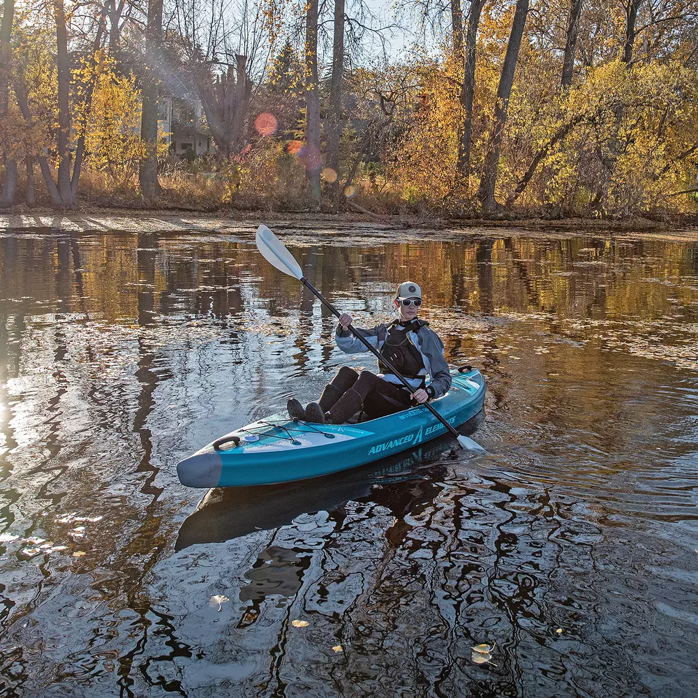 ADVANCED ELEMENTS - AirVolution™ Sport Recreational Kayak with Pump - Blue - AE3028-B - LIFE STYLE 1