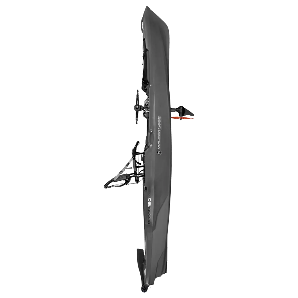 WILDERNESS SYSTEMS - Recon 120 HD Fishing Kayak - Discontinued color/model - Grey - 9751090153 - SIDE