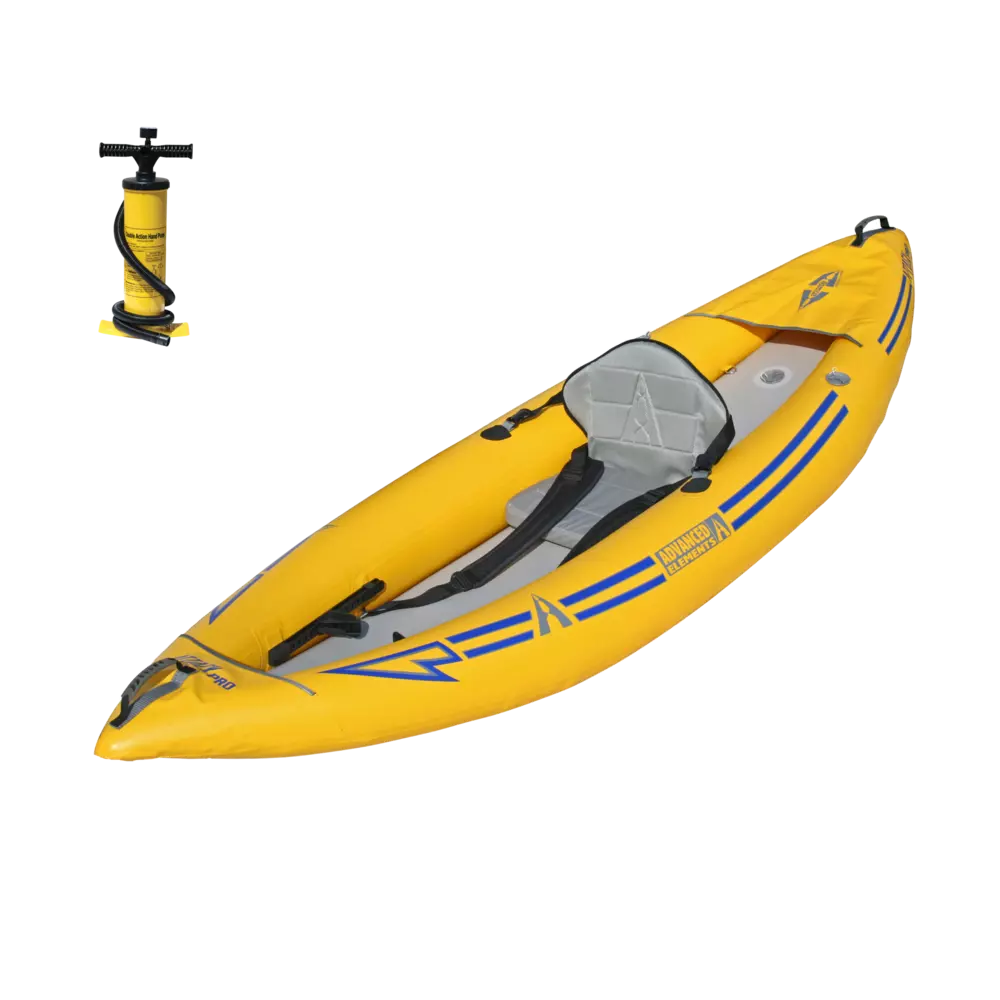 ADVANCED ELEMENTS - Attack™ Pro Whitewater Kayak with Pump - Yellow - AE1051-Y-P - ISO 