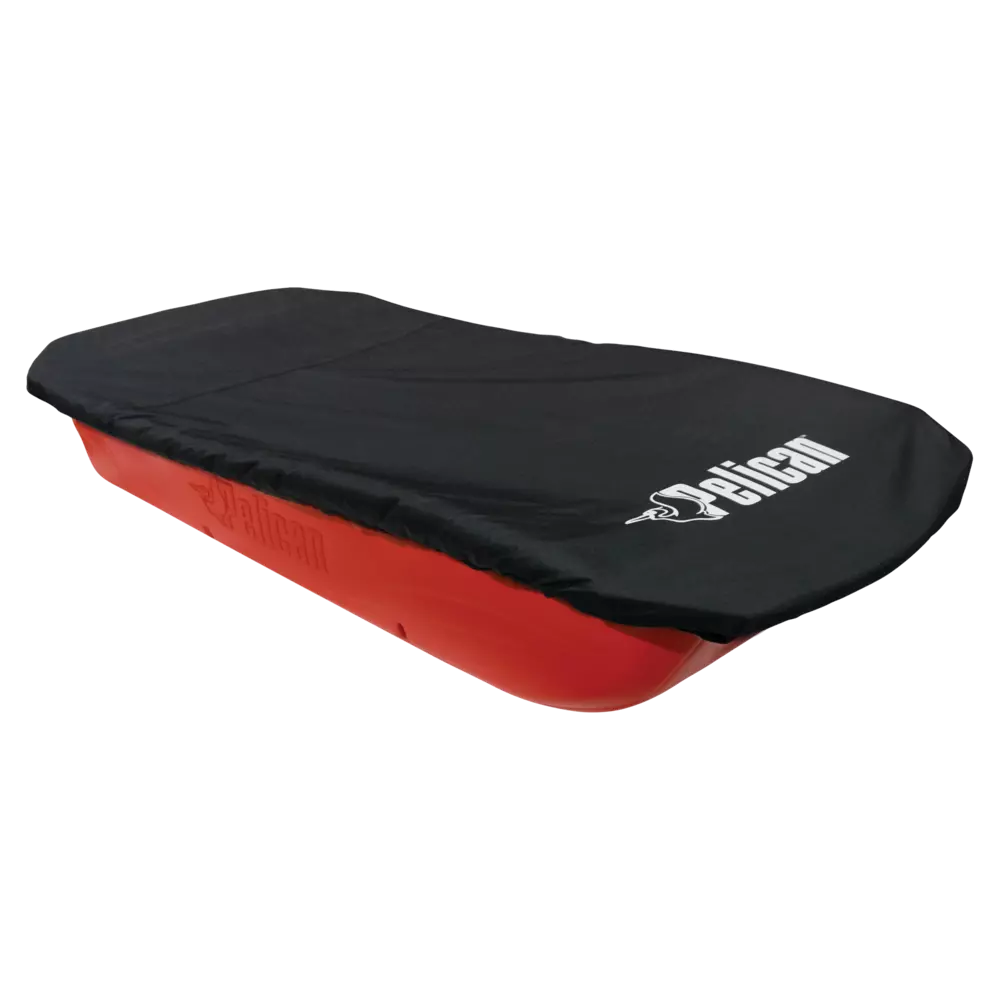 PELICAN - Trek Sport 68 Utility Sled with Ram-X Runners, Tow Hitch, Travel Cover & D-Ring Anchors and Straps - Red - LHT68PB12-00 - ISO