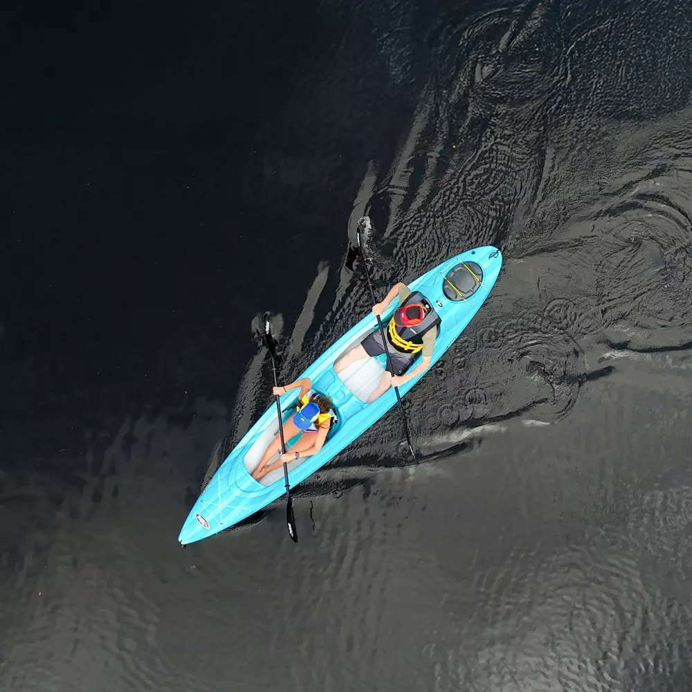 PELICAN - Alliance 136T Tandem Kayak - Blue - KCF14P106-00 - LIFE STYLE 2