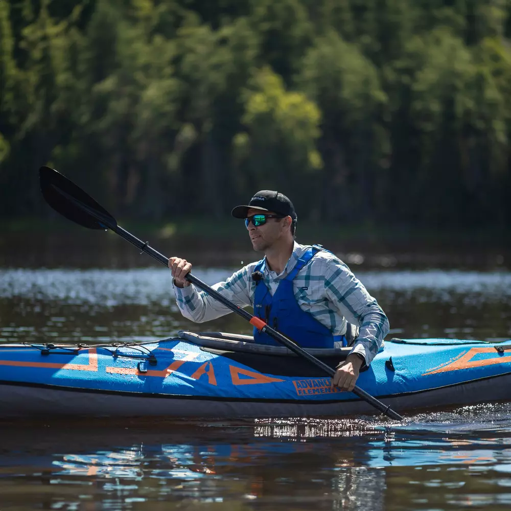 ADVANCED ELEMENTS - AdvancedFrame™ Expedition Elite Kayak with Pump - Blue - AE1009-XE-P - LIFE STYLE 2