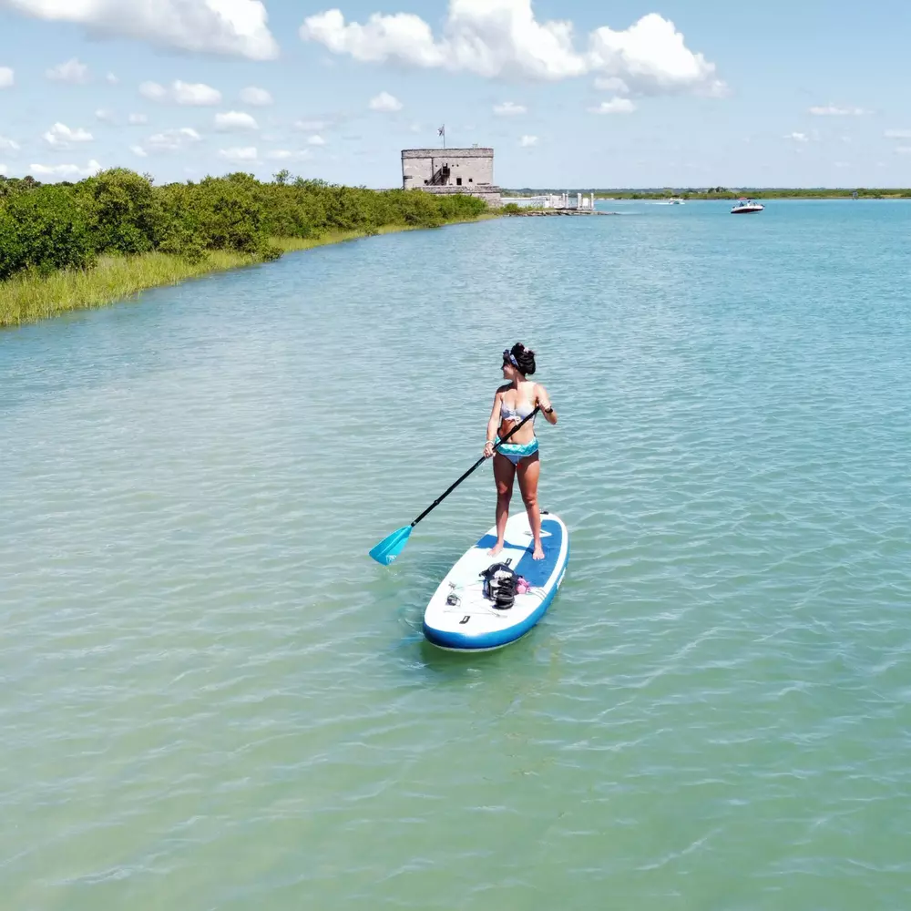 BOARDWORKS - Riptide 3-Piece Adjustable SUP Paddle - Blue - 8050026 - LIFE STYLE 2