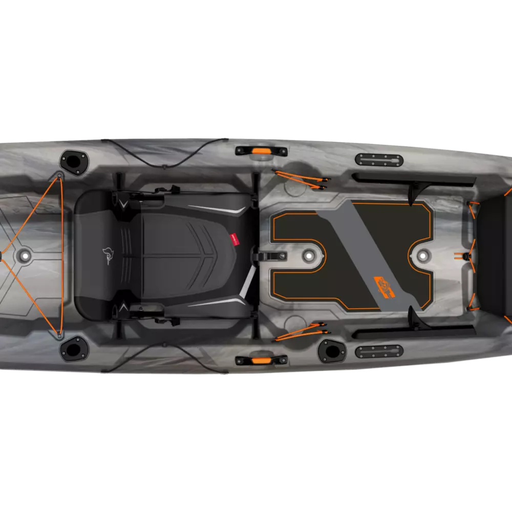 PELICAN - Kayak de pêche Catch Mode 110 - Grey - MIF11P102-00 - TOP