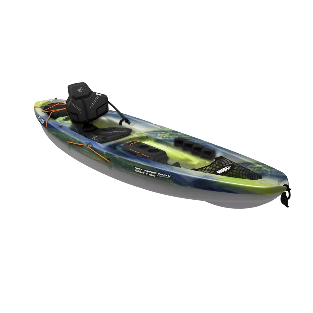 PELICAN - Blitz 100X EXO Fishing Kayak - Grey - MBF10P500 - ISO
