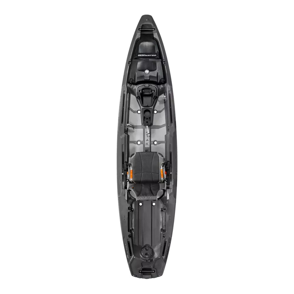 WILDERNESS SYSTEMS - A.T.A.K. 120 Fishing Kayak - Grey - 9750917153 - TOP