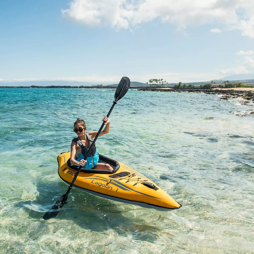 ADVANCED ELEMENTS - Lagoon1™ Recreational Kayak Without Pump - Orange - AE1031-O - LIFE STYLE 3