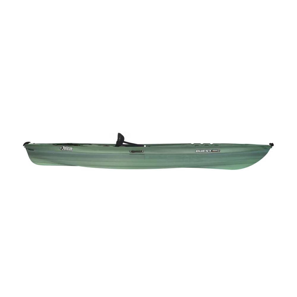 PELICAN - Quest 100X Angler Fishing Kayak - Grey - KVL10P425 - SIDE