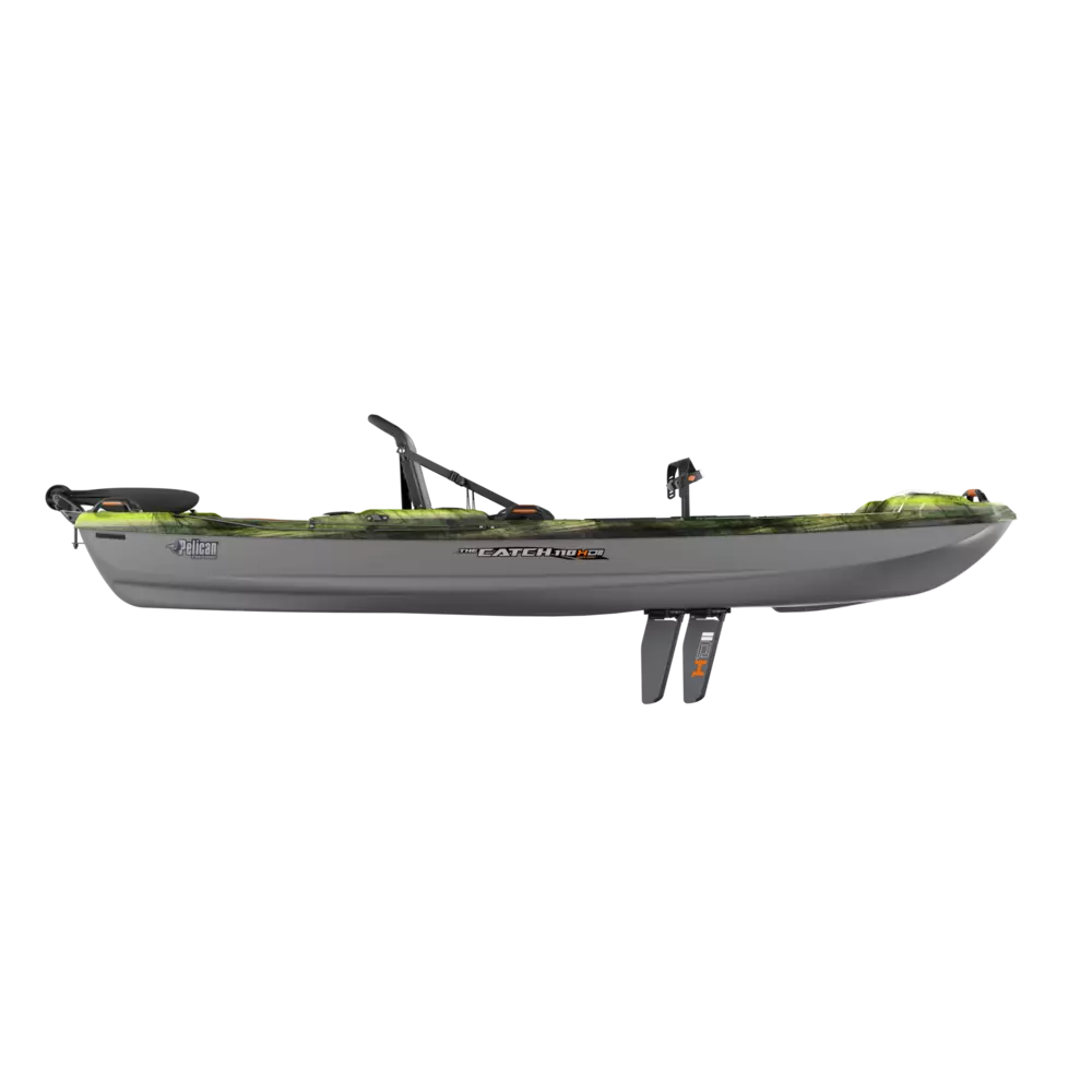 PELICAN - Catch 110 HDII Fishing Kayak - Grey - KRP11P205 - SIDE