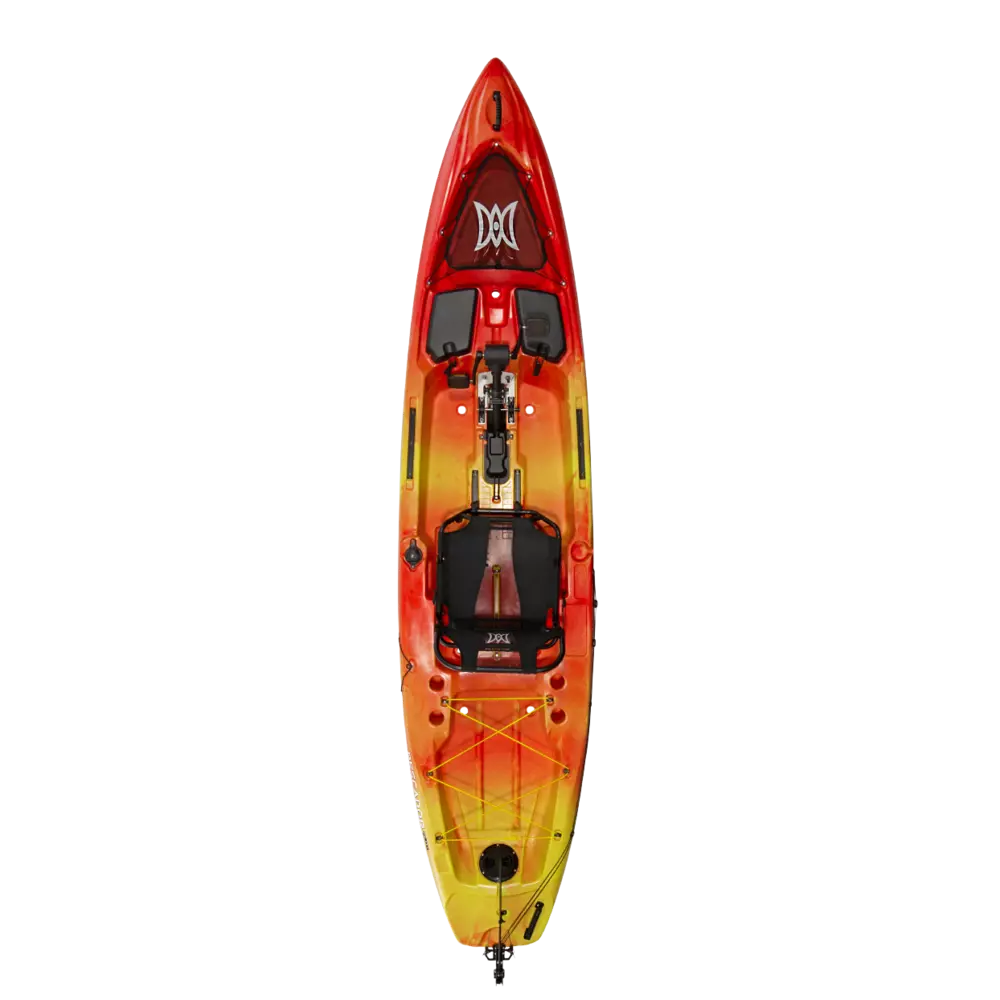 PERCEPTION - Pescador Pilot 12.0 Fishing Kayak - Red - 9351587042 - TOP