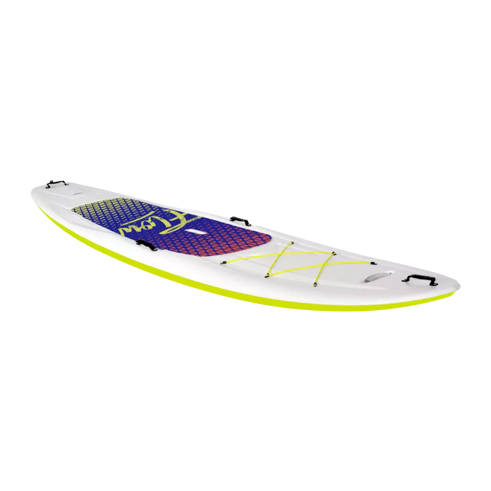 PELICAN - Flow 116 Recreational Paddle Board with Paddle - White - FAA11P209-W - ISO 