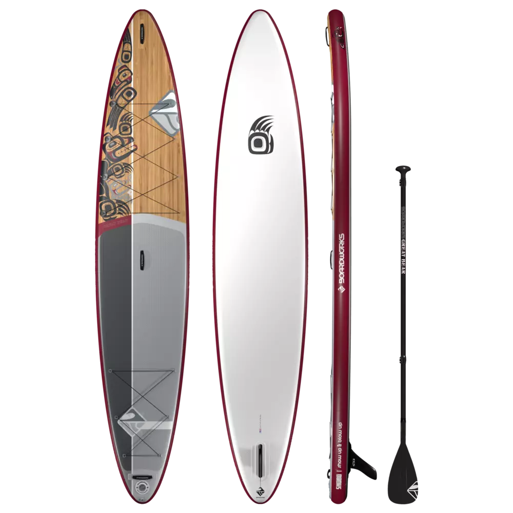 BOARDWORKS - Shubu Great Bear 14' Inflatable Paddle Board - Red - 4450419515 - TOP