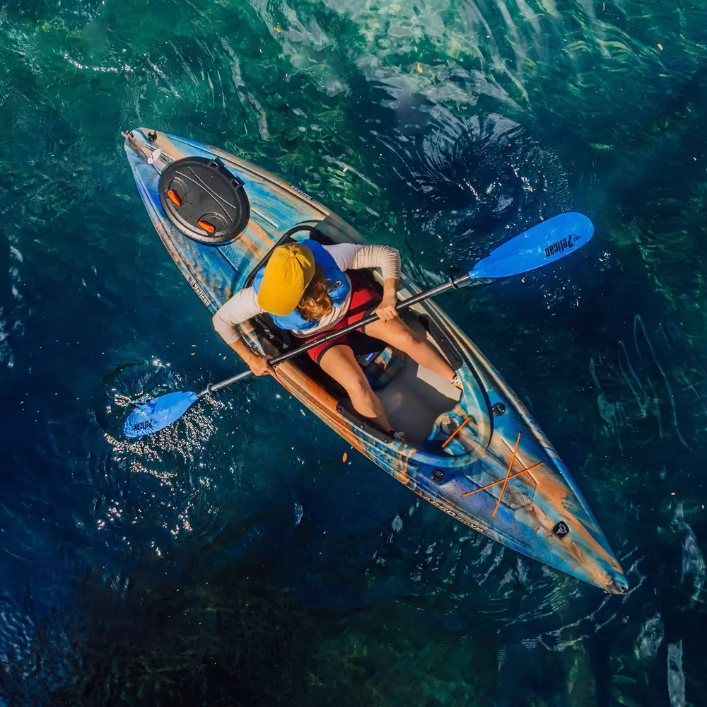 PELICAN - Argo 100XR Recreational Kayak - Grey - MDP10P100-00 - LIFE STYLE 2