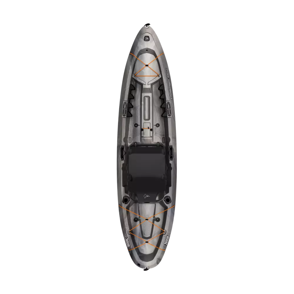 PELICAN - Challenger 100XP Fishing Kayak - Grey - MGF10P503 - TOP