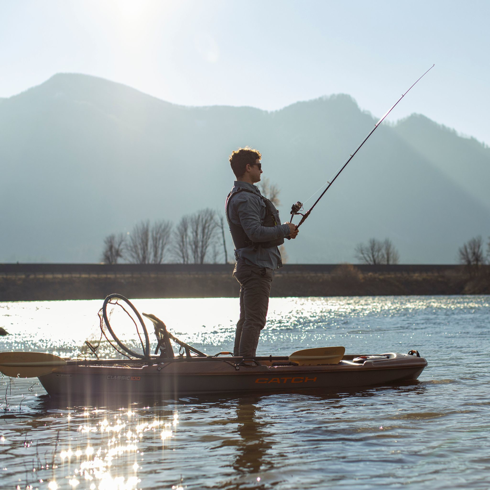 PELICAN - Catch Classic 100 Fishing Kayak - Orange - KRP10P405 - LIFE STYLE 1