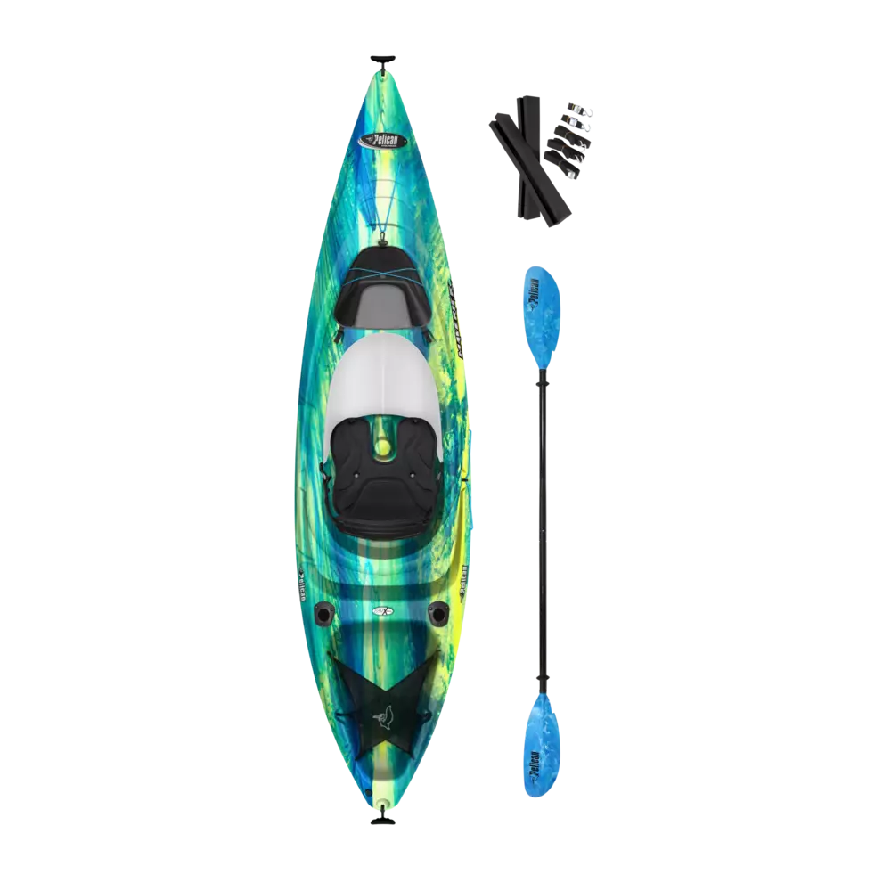 PELICAN - Maverick 100X Kayak with Paddle - Grey - KAP10P104 - TOP