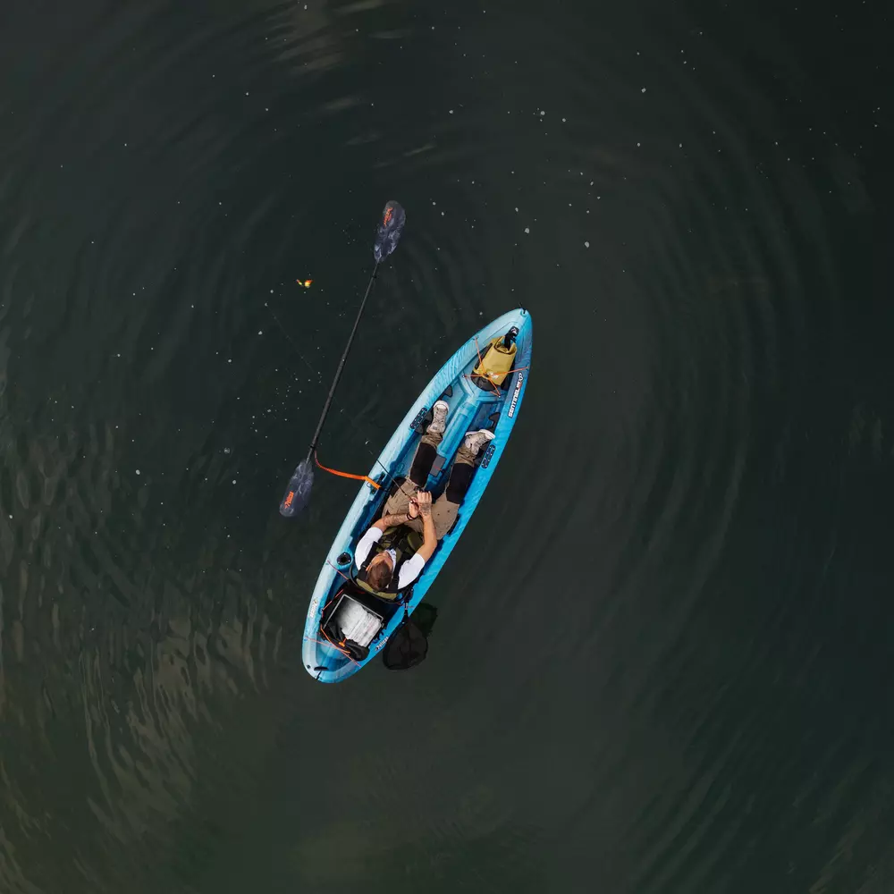 PELICAN - Sentinel 100XP Angler Fishing Kayak - Blue - MGF10P203-00 - LIFE STYLE 2