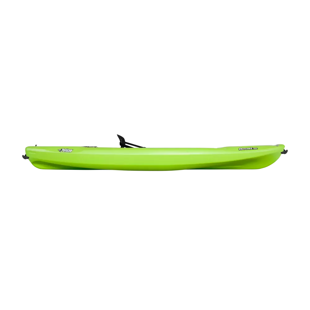 PELICAN - Boost 100 Recreational Kayak - Green - KOS10P105 - SIDE