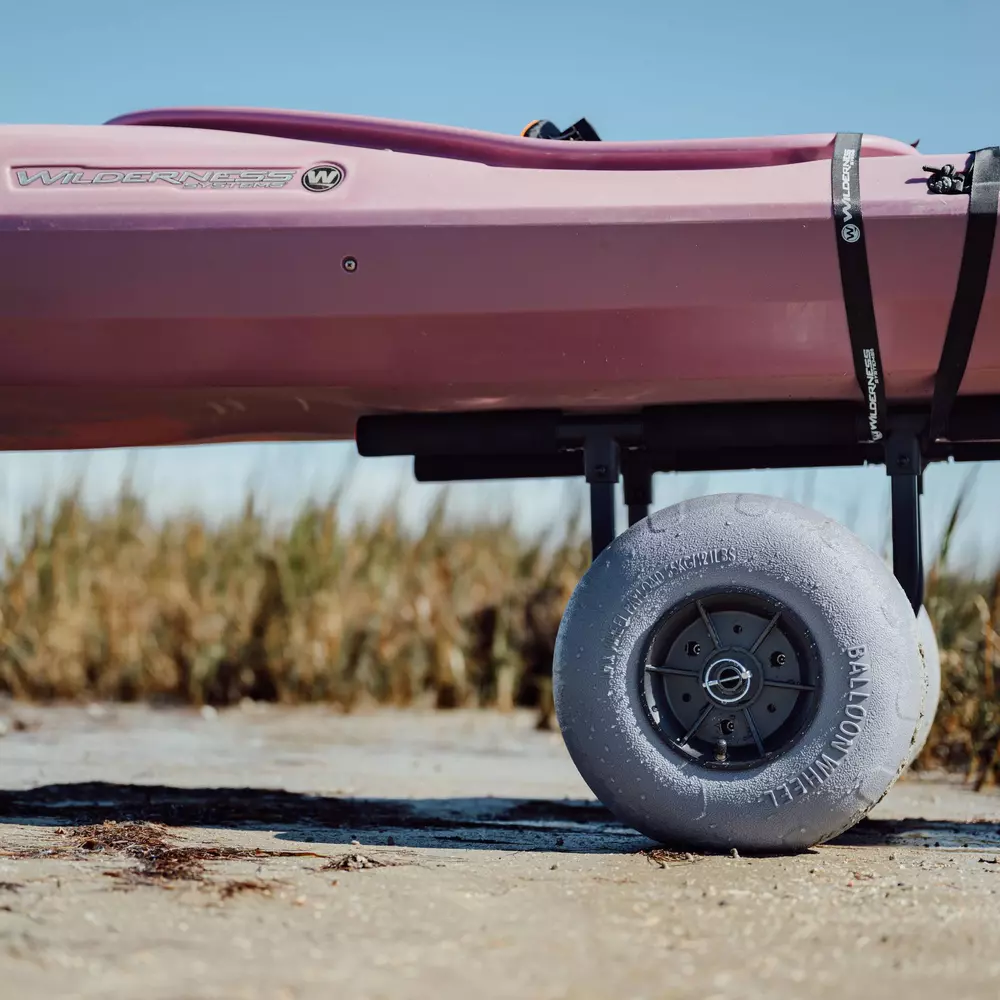 WILDERNESS SYSTEMS - Heavy-Duty Kayak Cart With 13" Beach Wheels - Black - 8070167 - LIFE STYLE 3