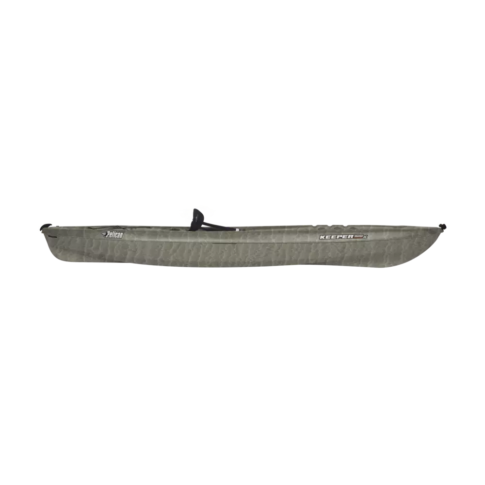 PELICAN - Keeper 100X Angler Fishing Kayak - Discontinued color/model - Grey - KVF10P170 - SIDE