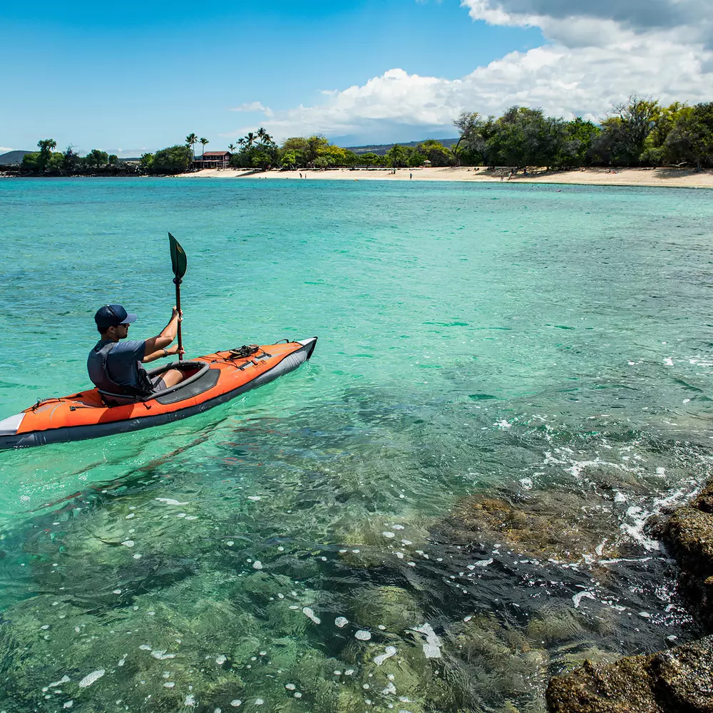 ADVANCED ELEMENTS - AdvancedFrame™ Kayak with Pump - Red - AE1012-R-P - LIFE STYLE 1