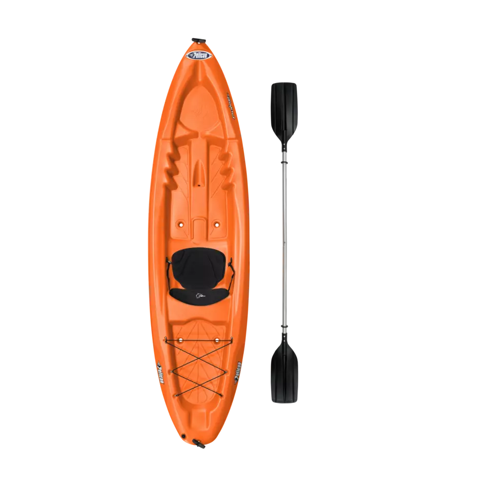 PELICAN - Pulse 100X Kayak with Paddle - Orange - KOS10P102-00 - TOP