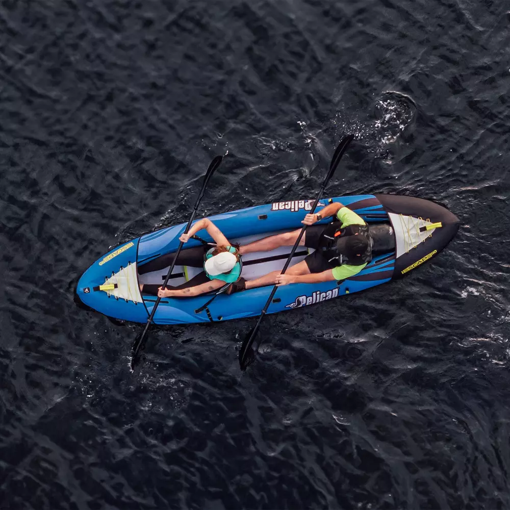 PELICAN - Convertible Inflatable Tandem Kayak iESCAPE 110 - Blue - MMG11P104 - LIFE STYLE 2