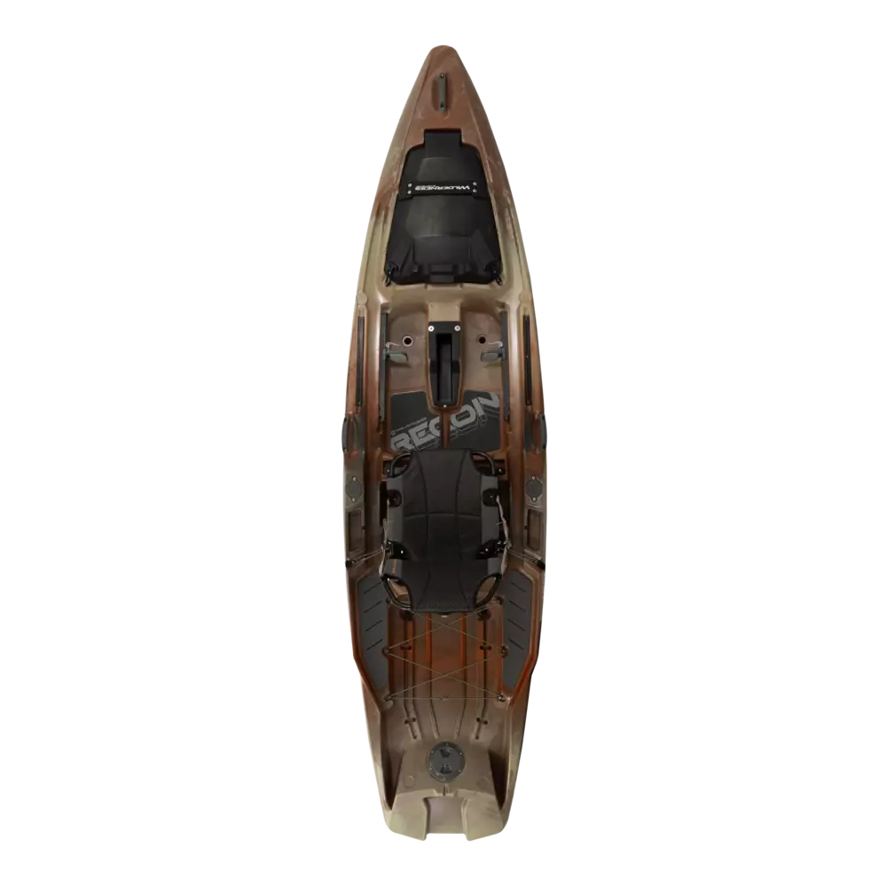 WILDERNESS SYSTEMS - RECON 120 Fishing Kayak with AirPro ACES seat - Brown - 9751104203 - TOP