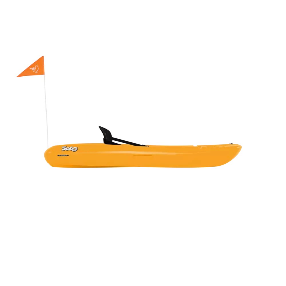 PELICAN - Solo Kids Kayak with Paddle/Flag/Backrest - Orange - KOS06P502-00 - SIDE