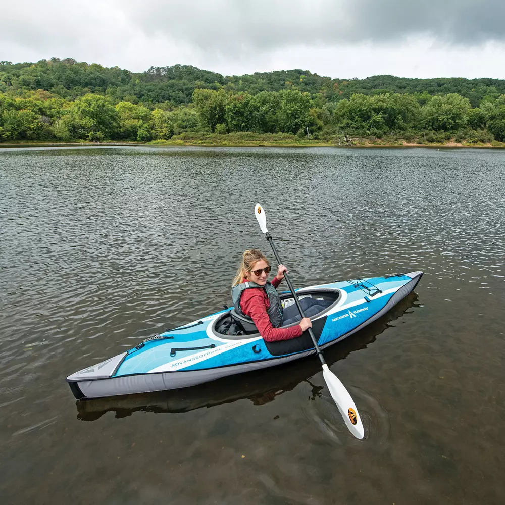 ADVANCED ELEMENTS - AdvancedFrame™ Sport Kayak with Pump - Blue - AE1017-BL-P - LIFE STYLE 1