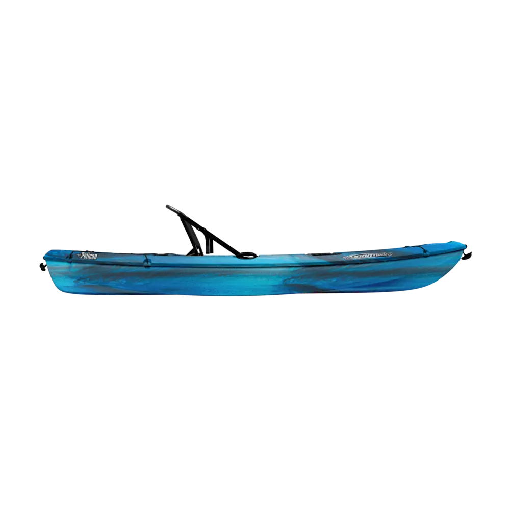 PELICAN - Axiom 100XP Fishing Kayak with Paddle - Grey - MGF10P303-00 - SIDE