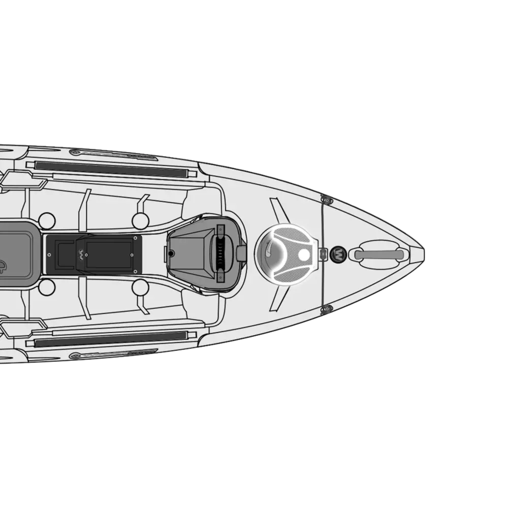 WILDERNESS SYSTEMS - Silent Traction Pad - Round Orbix Hatch Kit -  - 8070095 - 