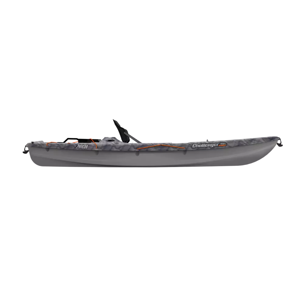 PELICAN - Challenger 100X Angler Fishing Kayak - Black - MBF10P304 - SIDE